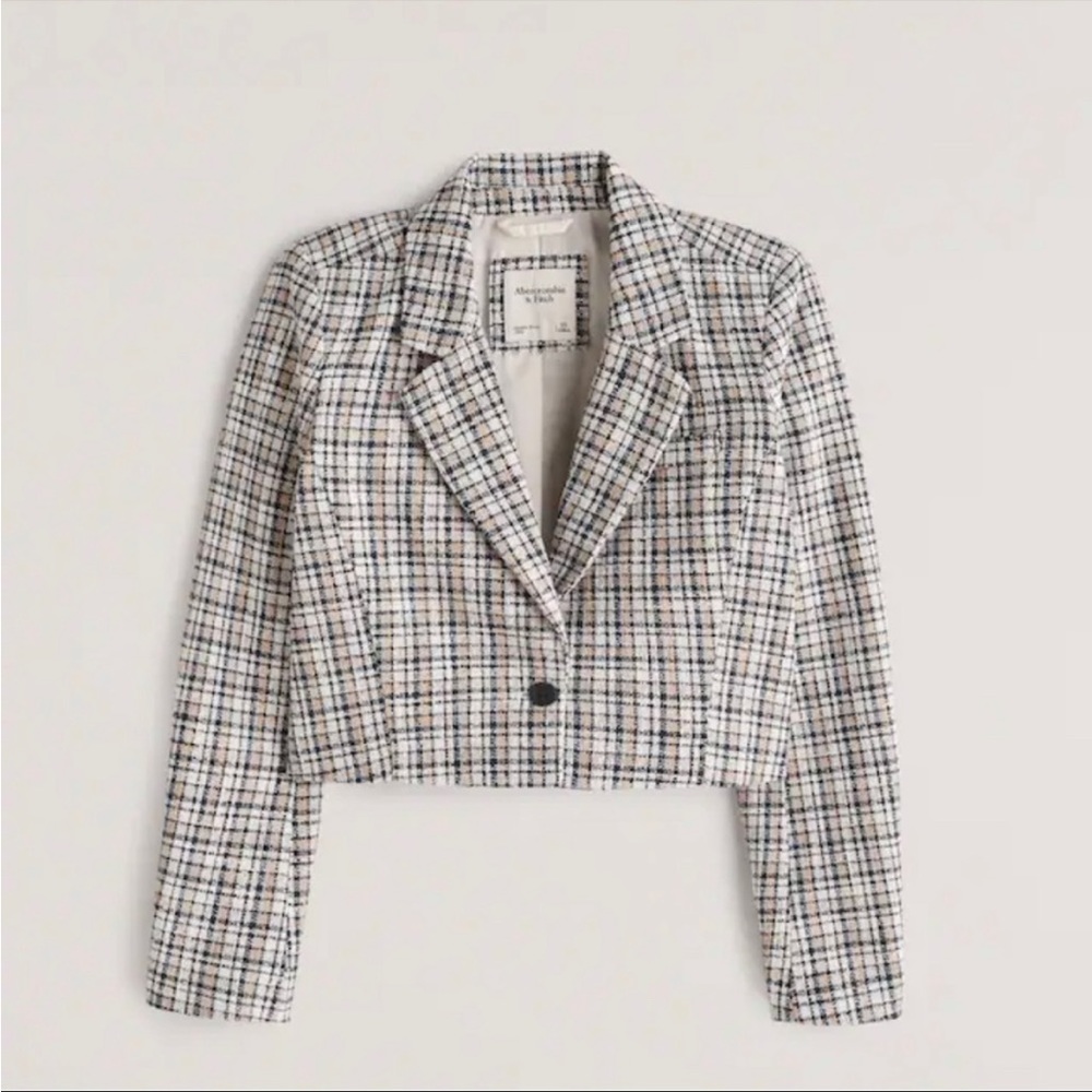Abercrombie and fitch tweed cropped blazer